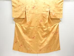 大正ロマン　花鳥模様織り出し着物